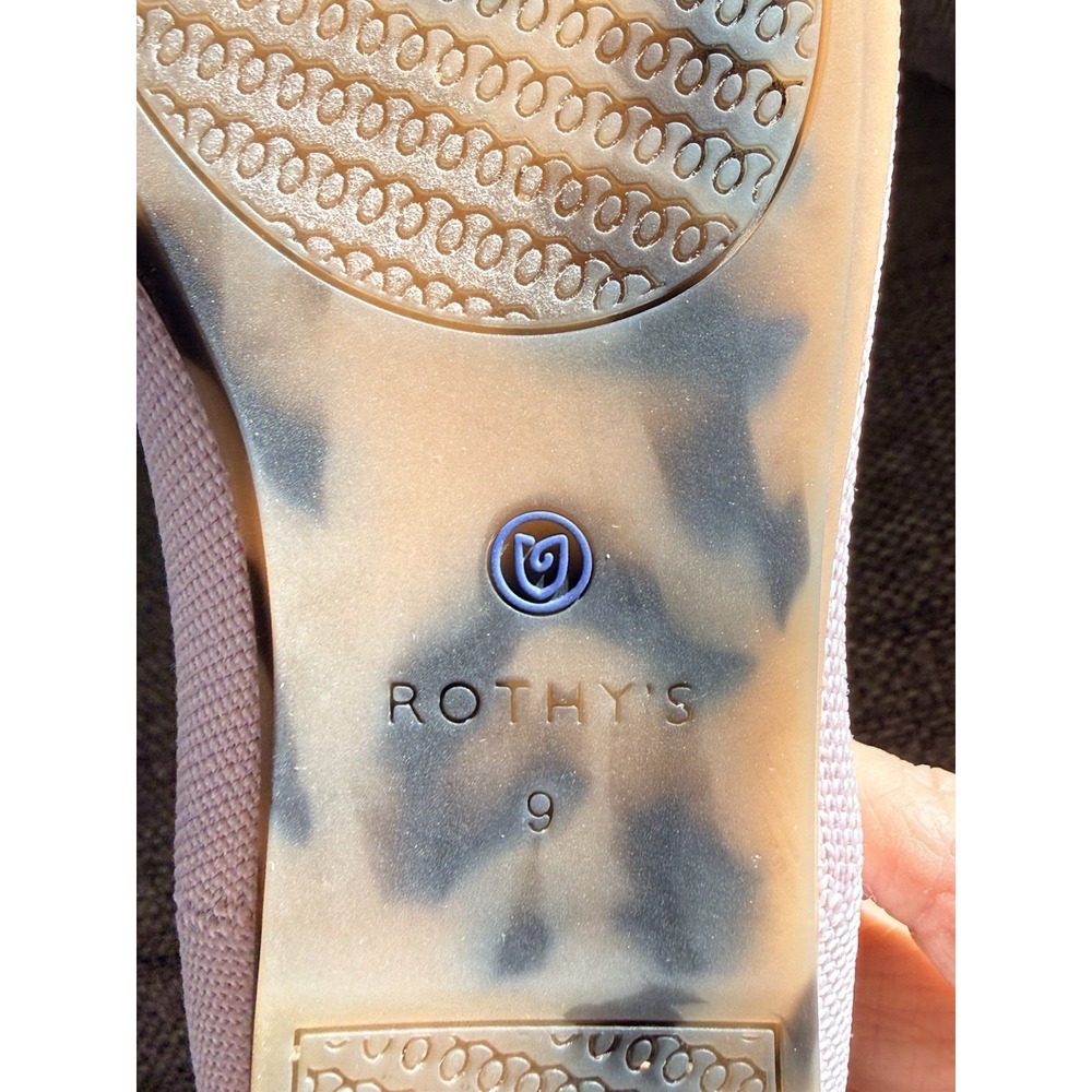 AUTHENTIC Rothy's Pretty Blush Pink Round Toe Slip on Shoes Flats Size 9 - Picture 7 of 7